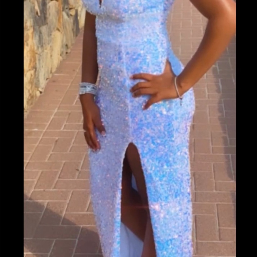 Elegant Sequin Evening Gown